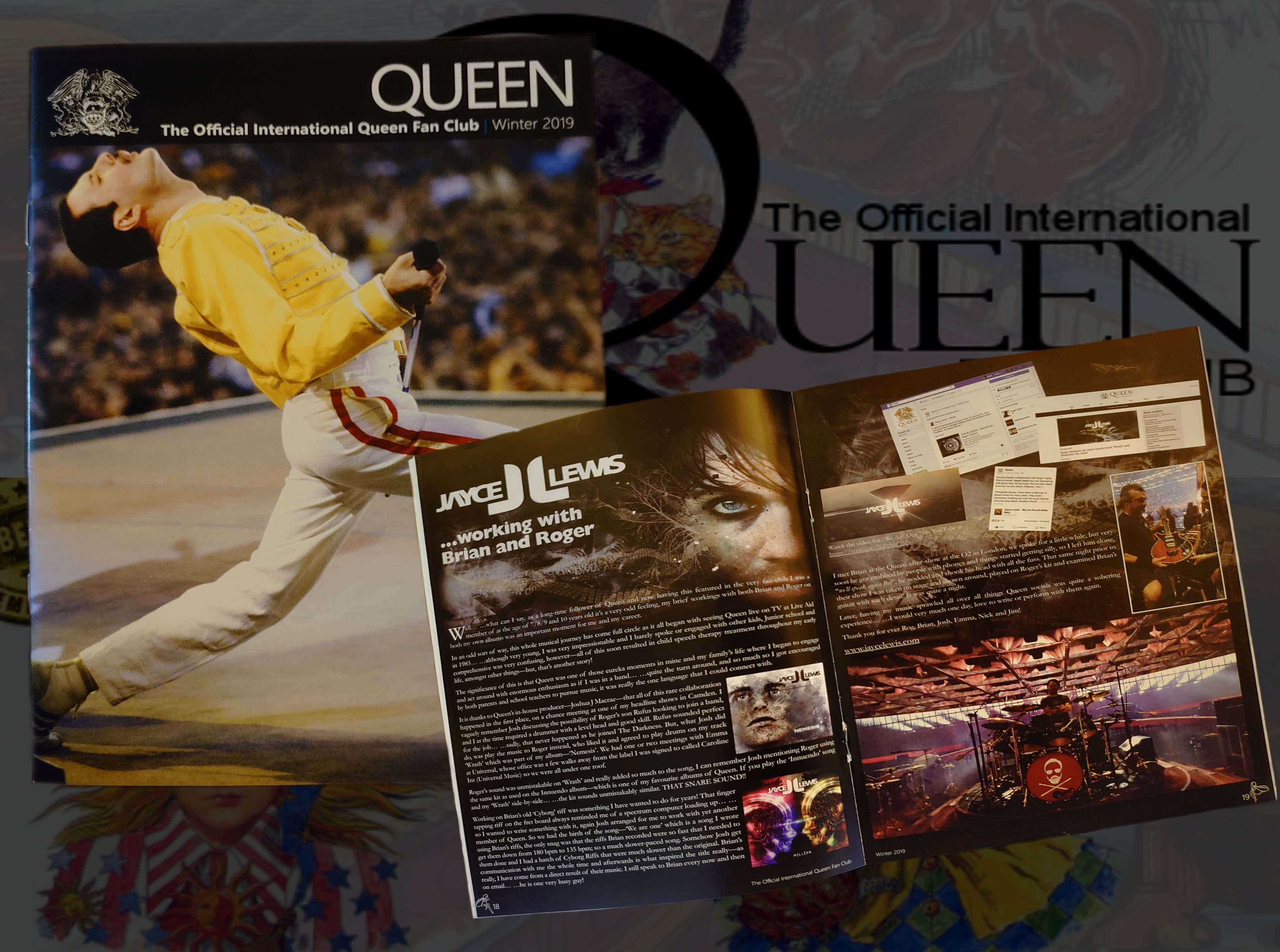Jayce Lewis,Queen, Brian May, Roger Taylor .